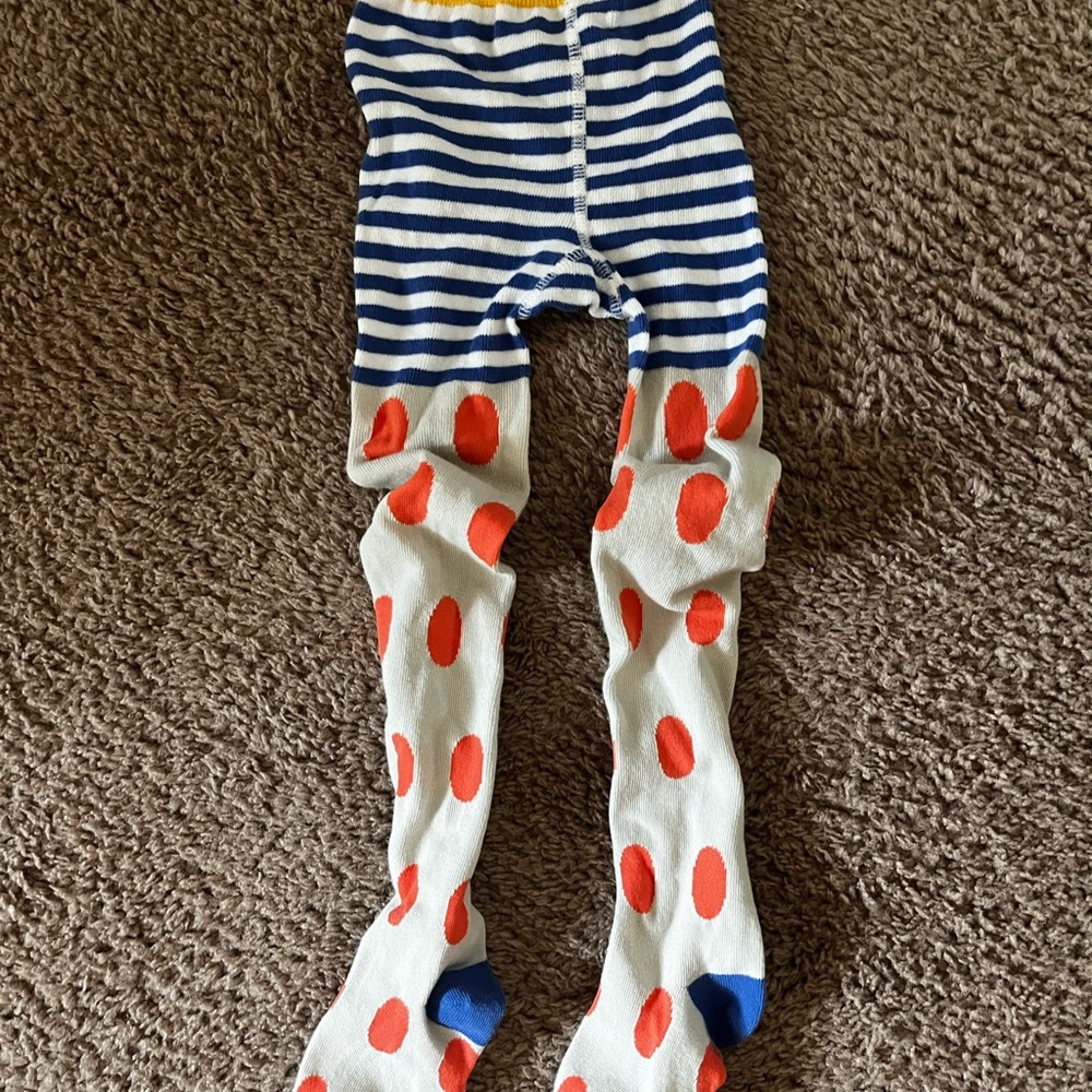 Striped and Polka Dot Kids Tights